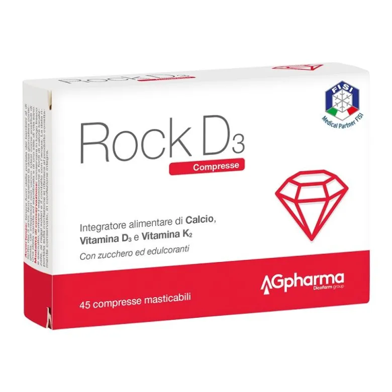 Rock D3 con vitamina D3 e vitamina K2 45 compresse