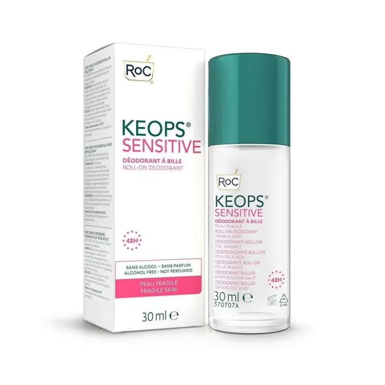Roc Keops Sensitive Deodorante Roll-On 48h pelle fragile 30ml