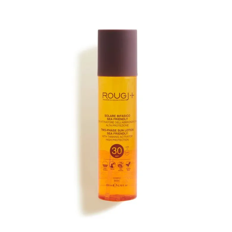 Rougj Solare Bifasico SPF30 Protezione Alta Corpo con attivatore di abbronzatura spray 200ml