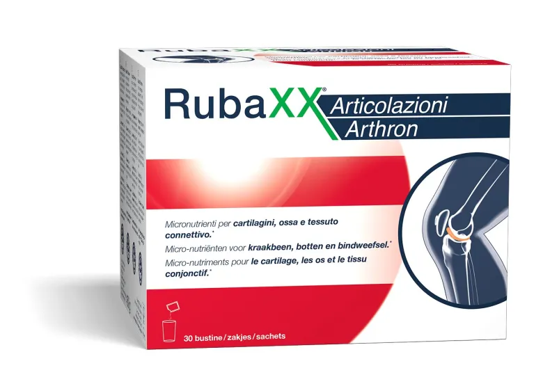 Rubaxx Articolazioni integratore alimentare per cartilagini e ossa 30 bustine solubili