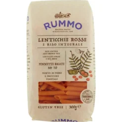 Rummo Pennette Rigate n.70 alle lenticchie rosse e riso integrale senza glutine 300g
