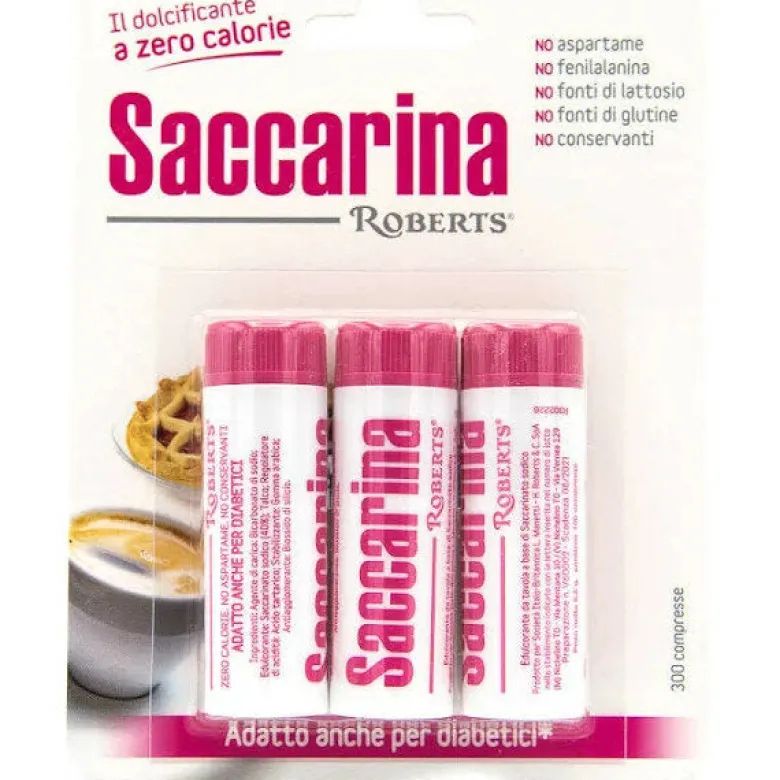 Saccarina Roberts Dolcificante 300 Compresse