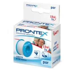 Safety Prontex Por Cerotto in TNT bianco 5m x 2,5 cm