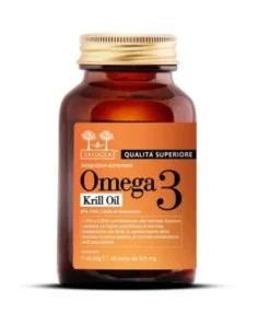 Salugea Integratore di Omega 3 Krill Oil antartico di Qualità Superiore 60 perle