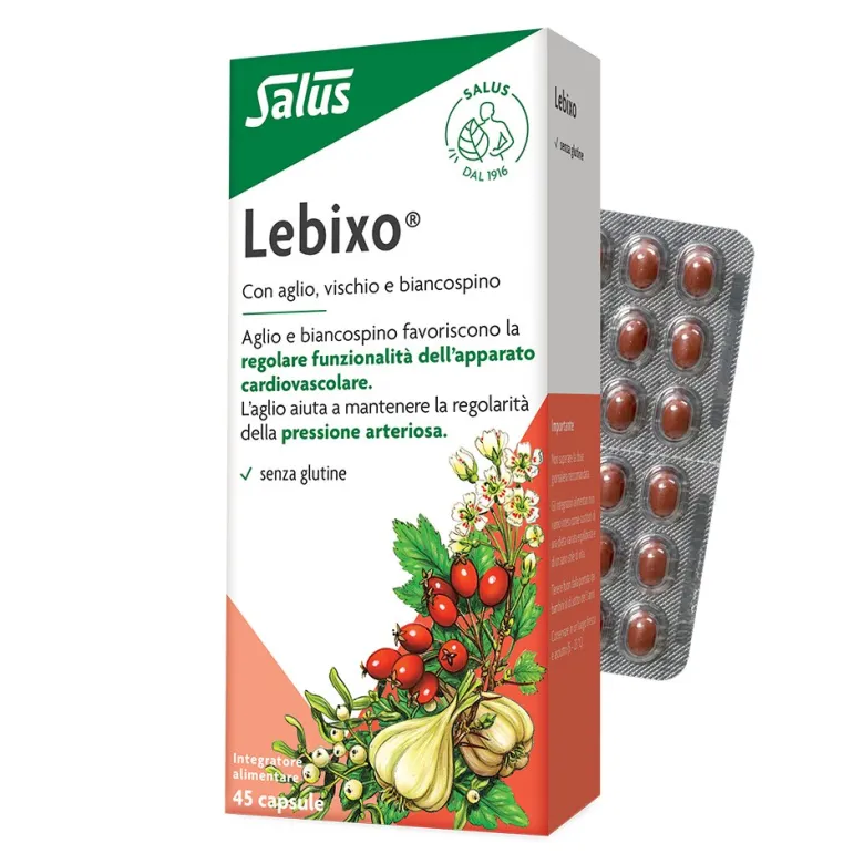 Salus Lebixo integratore di aglio, biancospino e vischio 45 capsule