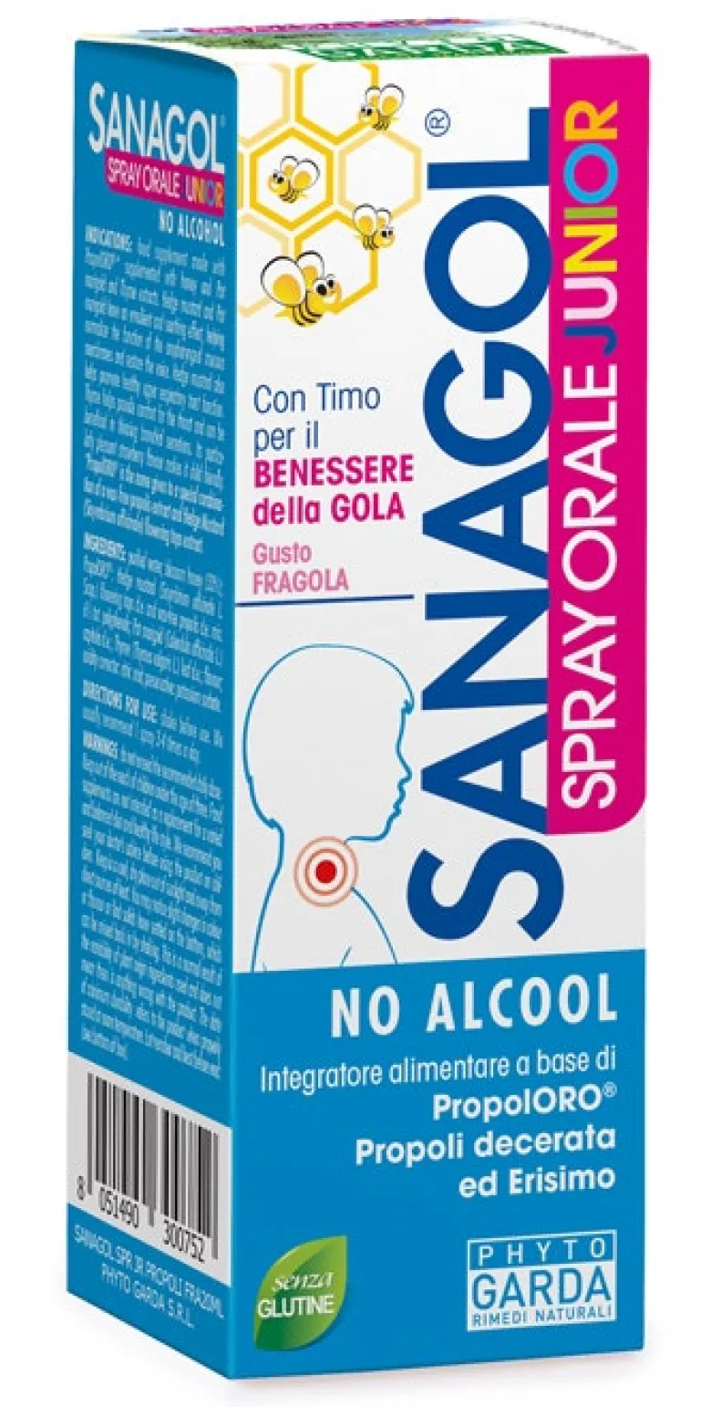 Sanagol Spray Junior Propoli Fragola 20 ml