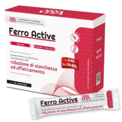 Sanavita Ferro Active per la riduzione di stanchezza e affaticamento 14 bustine
