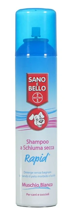 Sano e Bello shampoo a schiuma secca per cani 300ml