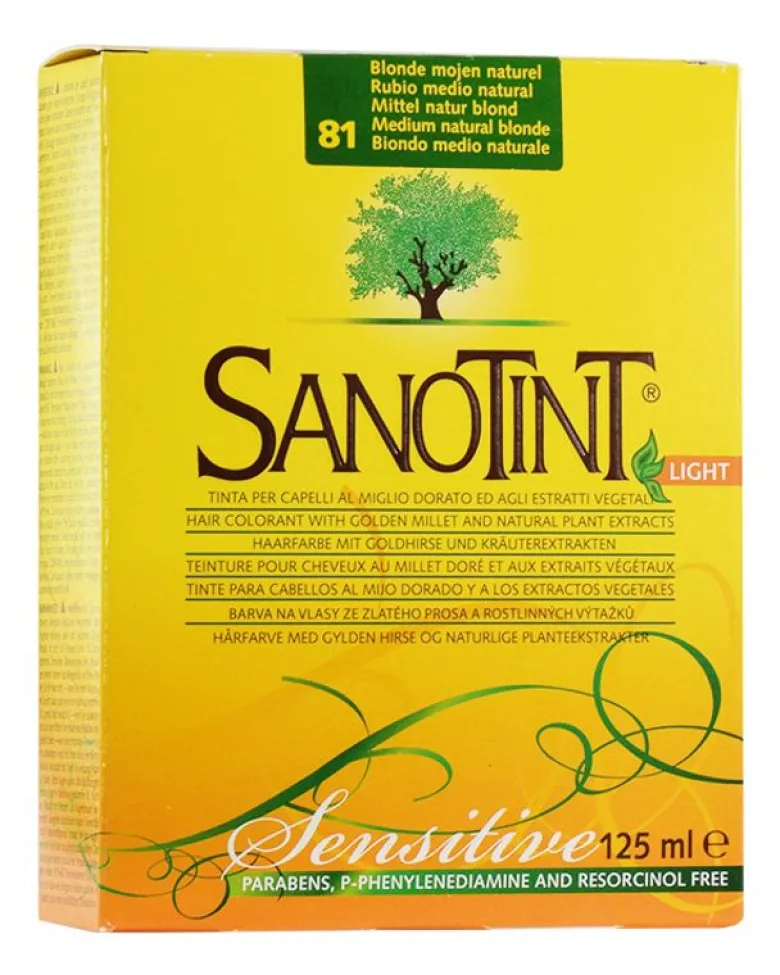 Sanotint Light tinta per capelli colore Biondo Medio Naturale n.81