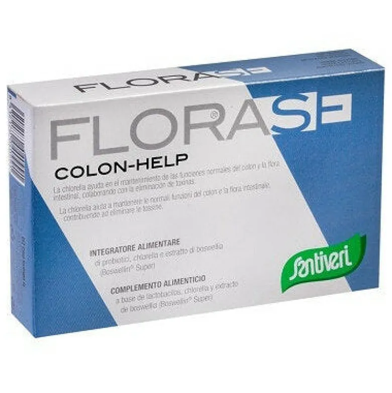 Santiveri Florase Colon-Help benessere del transito intestinale 40 capsule