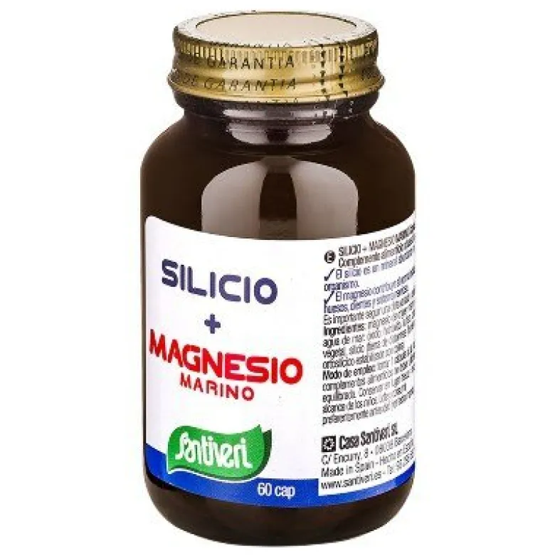 Santiveri Silicio e magnesio marino organismo muscoli ossa 60 capsule