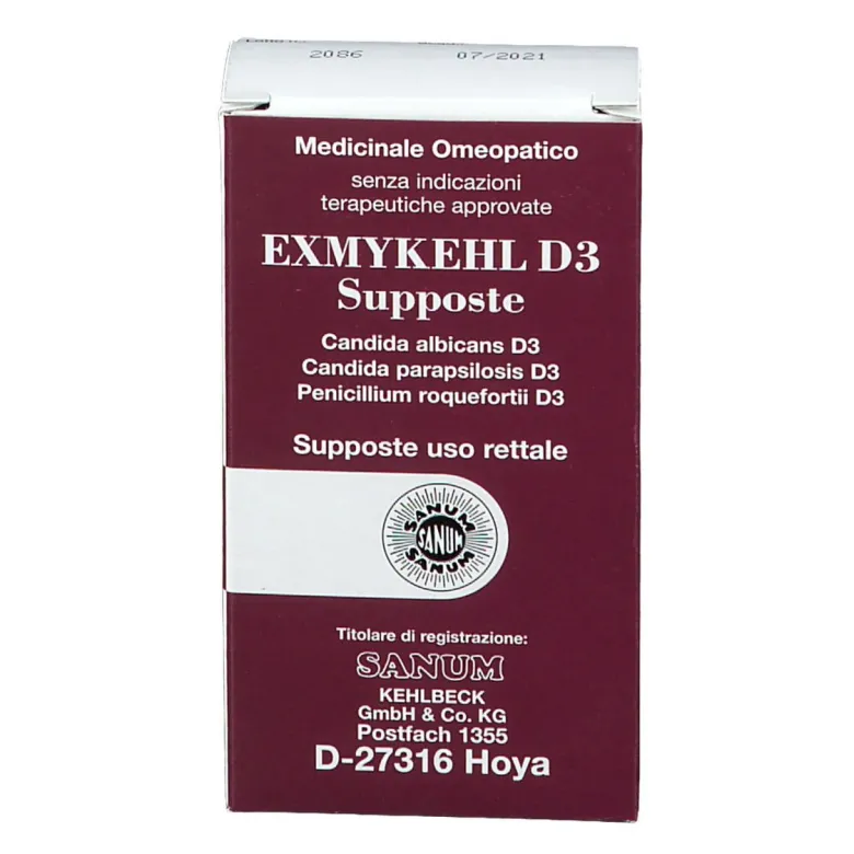 Sanum Exmykehl D3 supposte medicinale omeopatico 10 supposte
