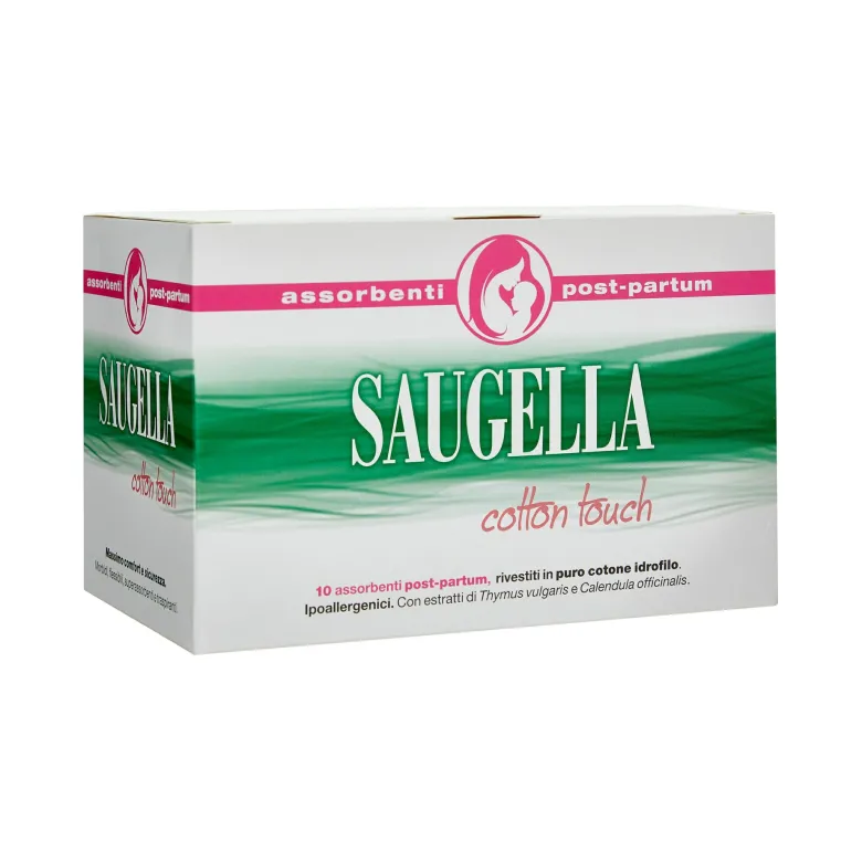 Saugella Cotton Touch Assorbenti Post Parto 10 Pezzi