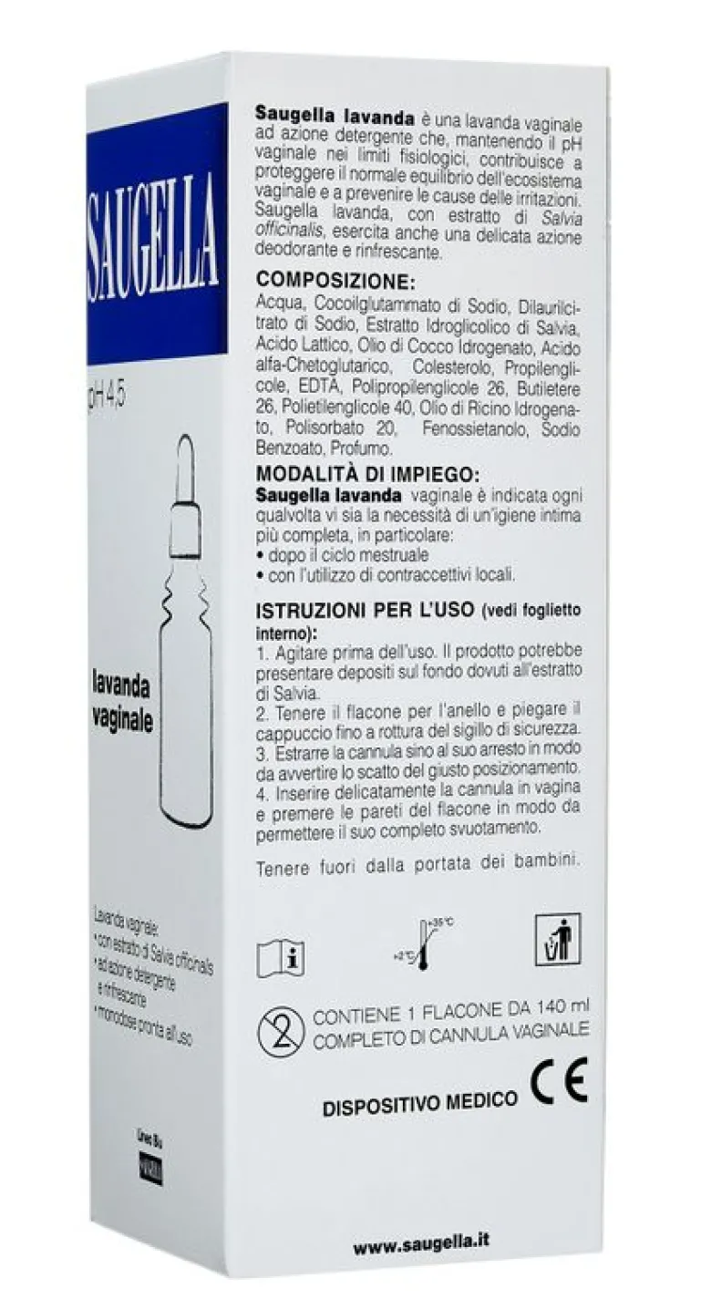 Saugella Lavanda vaginale 1 flacone da 140ml