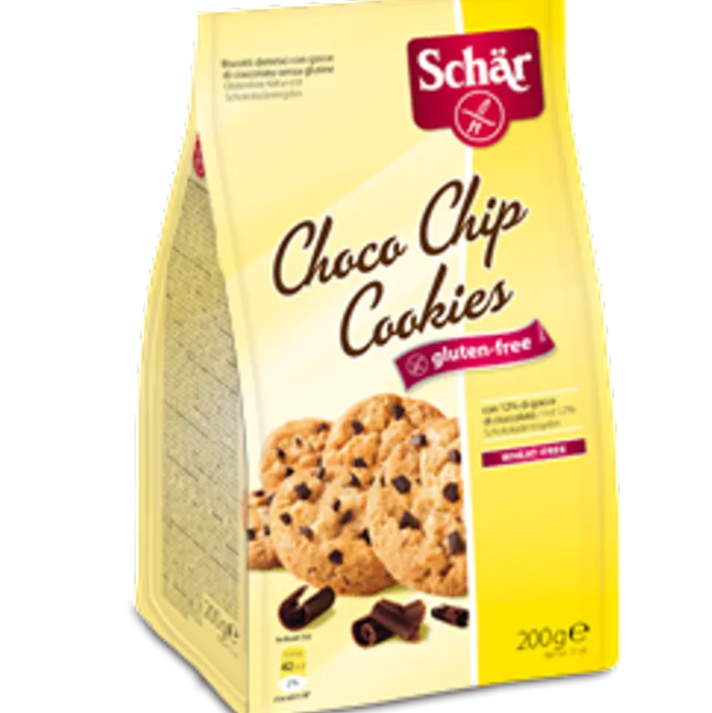 Schar Choco Chip Cookies Biscotti con gocce di cioccolato senza glutine 200g