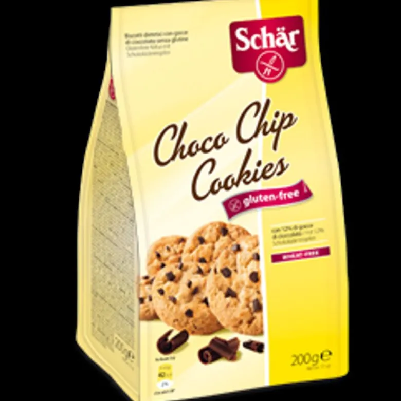 Schar Choco Chip Cookies Biscotti con gocce di cioccolato senza glutine 200g