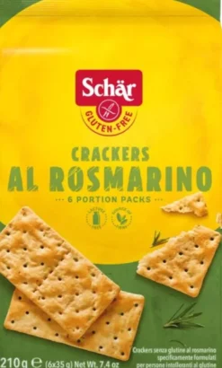 Schar Crackers al rosmarino senza glutine 6x35g