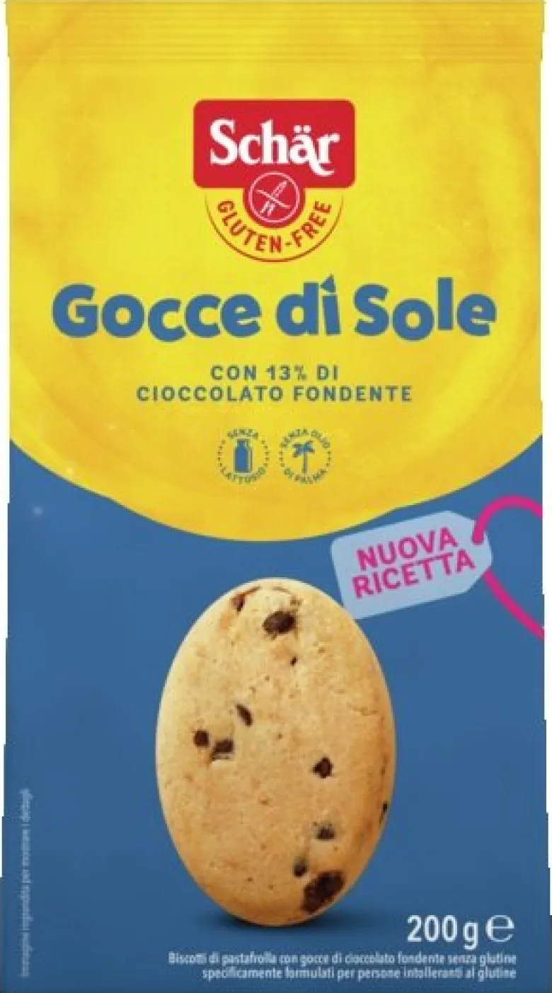 Schar Gocce Di Sole Biscotti Con Gocce Di Cioccolato Senza Glutine 200g