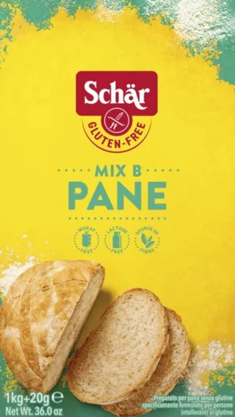 Schar Mix Pane - Mix B preparato senza glutine per pane e impasti lievitati 1,02kg
