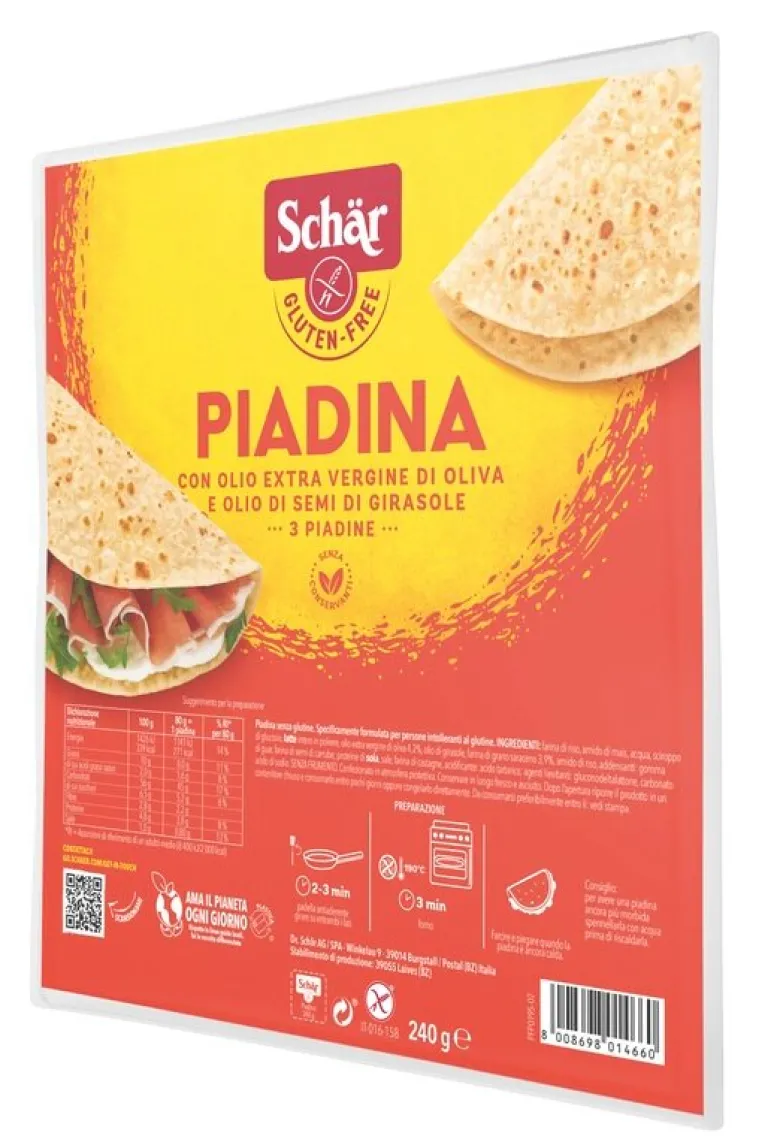 Schar Piadina senza glutine 3x80g