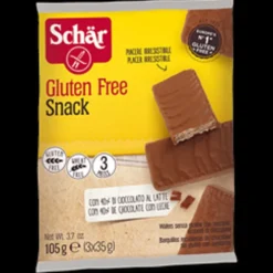 Schar Snack wafers al cioccolato con nocciole senza glutine 3x35g