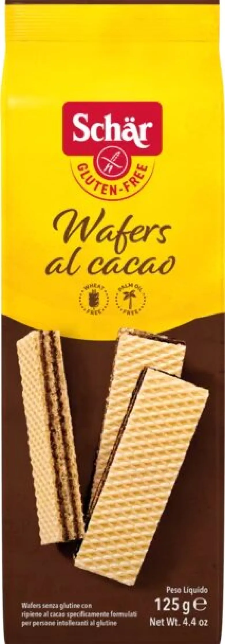 Schar Wafers al cacao senza glutine 125g