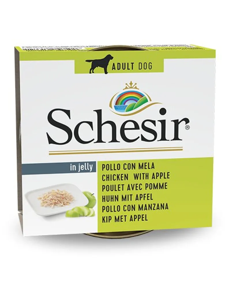 Schesir Pollo Con Mela Cibo Umido Cani Adulti Lattina 150 g