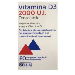 Sella Vitamina D3 2000 U.I. orosolubile 60 compresse