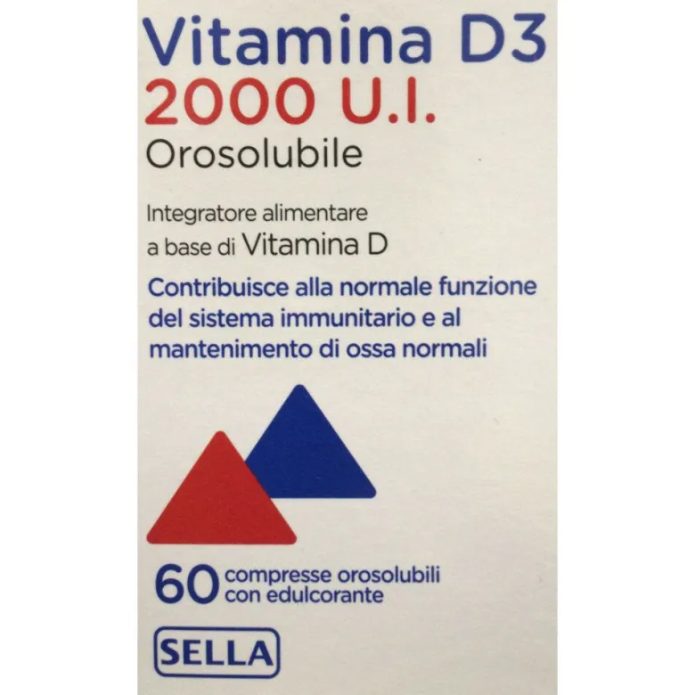 Sella Vitamina D3 2000 U.I. orosolubile 60 compresse
