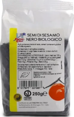SEMI DI SESAMO NERO BIOLOGICO