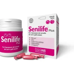 Senilife Plus per il benessere del cervello di cani e gatti anziani 30 capsule birillo