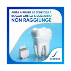 Sensodyne Filo Interdentale Cerato Con Fluoro Gusto Menta Fresca 30m