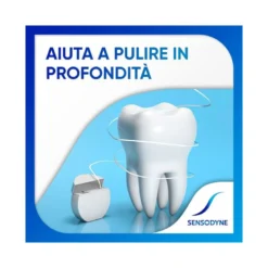 Sensodyne Filo Interdentale Cerato Con Fluoro Gusto Menta Fresca 30m