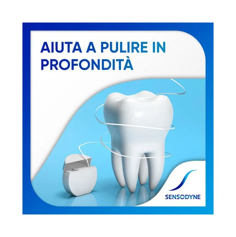 Sensodyne Filo Interdentale Cerato Con Fluoro Gusto Menta Fresca 30m