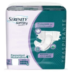 Serenity Soft Dry Sensitive Pannolone Mutandina Maxi Taglia M 15 Pezzi