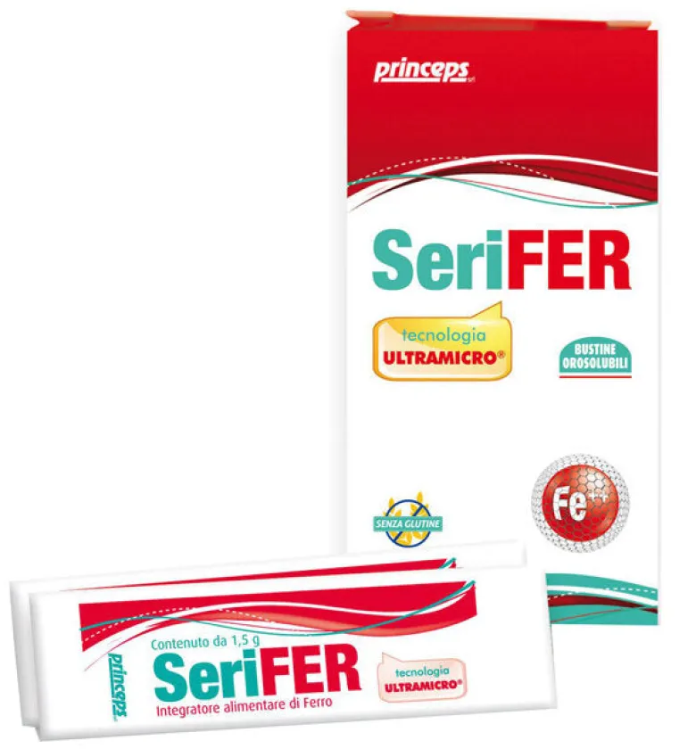 Serifer integratore alimentare per stanchezza e affaticamento 14 bustine