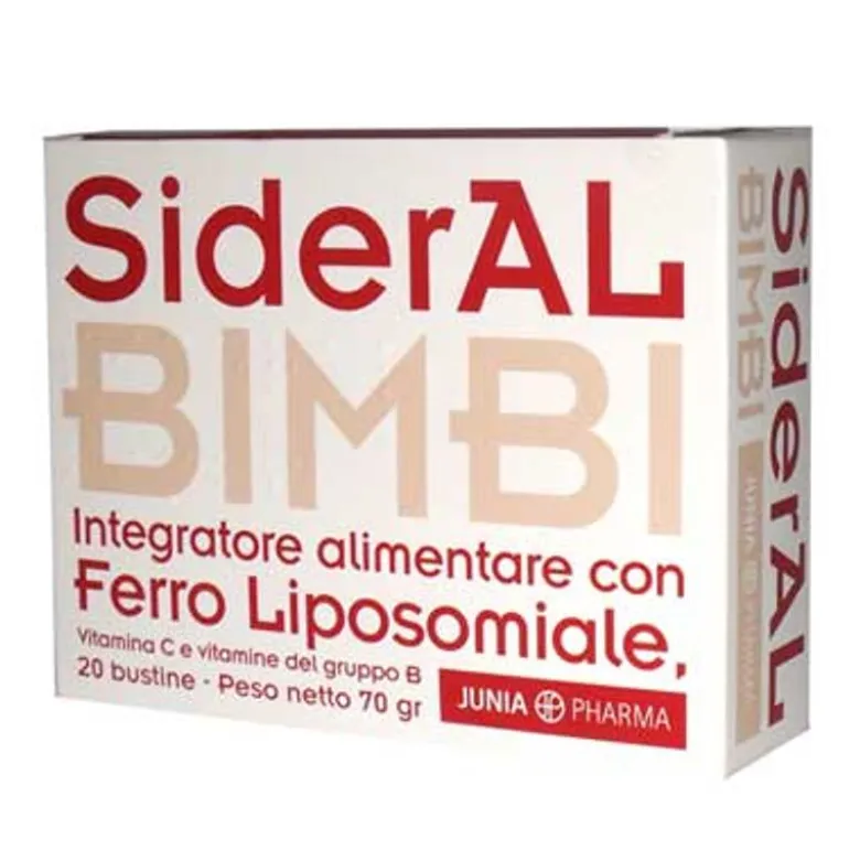 Sideral Bimbi integratore a base di Ferro e vitamina C 20 bustine