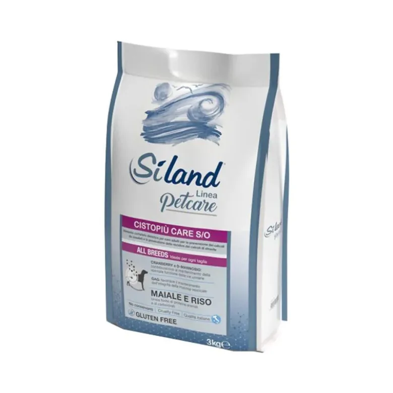Siland Cistopiù Care Gusto Maiale E Riso Cibo Secco Cani Adulti Sacco 3kg