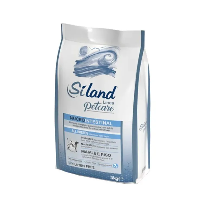 Siland Nucrointestinal Gusto Maiale E Riso Cibo Secco Cani Adulti Sacco 3kg