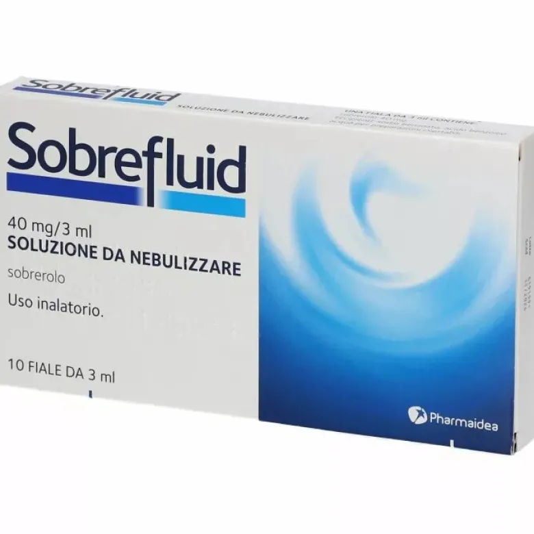 Sobrefluid per tosse e vie respiratorie 40mg/3ml soluzione da nebulizzare 10 fiale