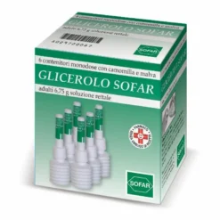Sofar Glicerolo Soluzione rettale adulti monodose 6 contenitori da 6,75g