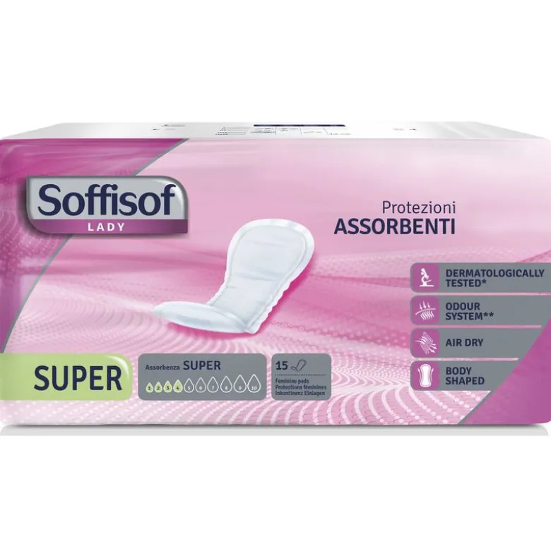 Soffisof Lady AirDry Super protezioni assorbenti 15 pezzi