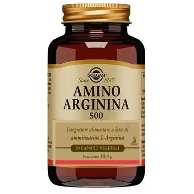 Solgar Amino Arginina 500 50 Capsule Vegetali