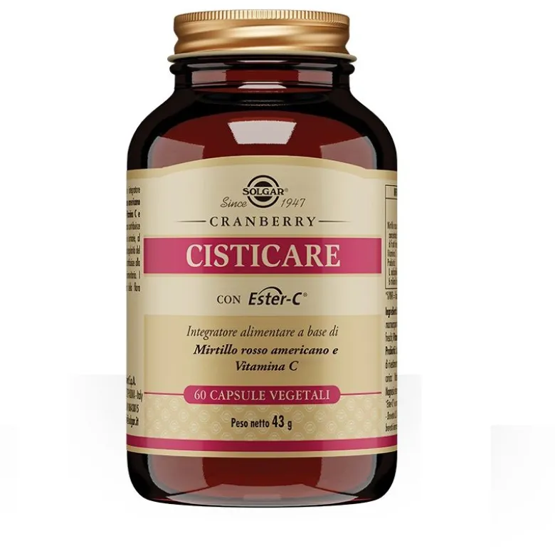 Solgar Cisticare Cranberry per il benessere delle vie urinarie 60 capsule vegetali