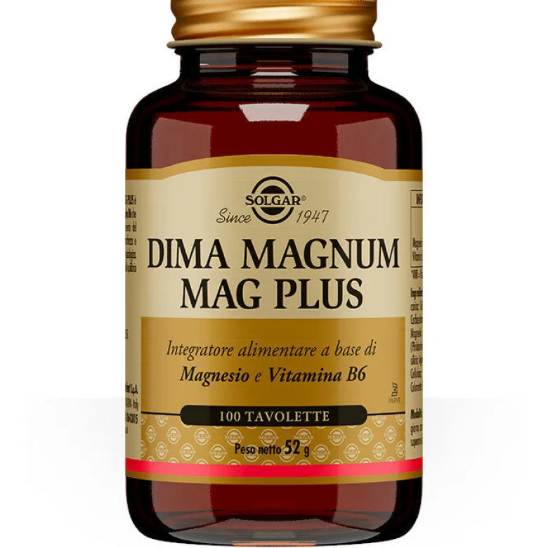 Solgar Dima Magnum Mag Plus integratore di Magnesio 100 tavolette