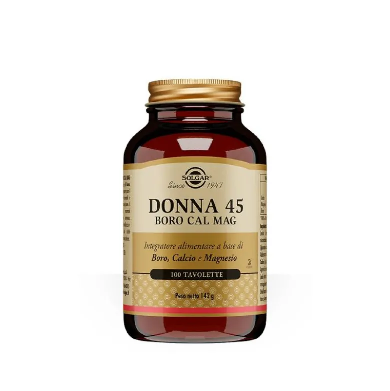 Solgar Donna 45 Boro Cal Mag integratore alimentare 100 tavolette