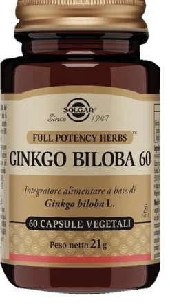 Solgar Ginkgo Biloba 60 60 Capsule Vegetali