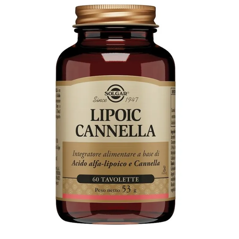 Solgar Lipoic Cannella integratore alimentare 60 tavolette