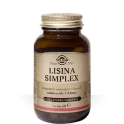 Solgar Lisina Simplex integratore di aminoacidi 50 capsule vegetale
