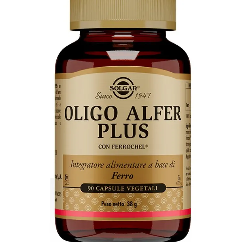 Solgar Oligo Alfter Plus integratore alimentare a base di ferro 90 capsule